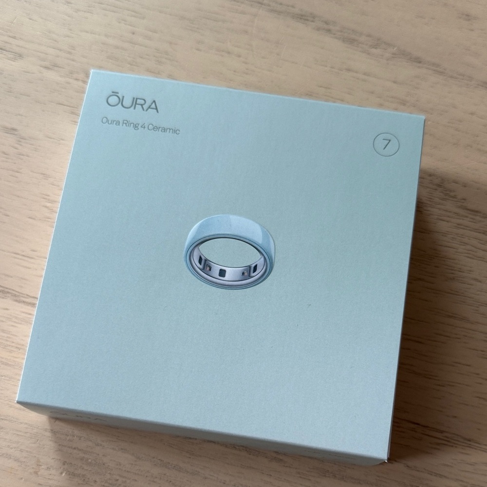 Oura Silver Ceramic Ring